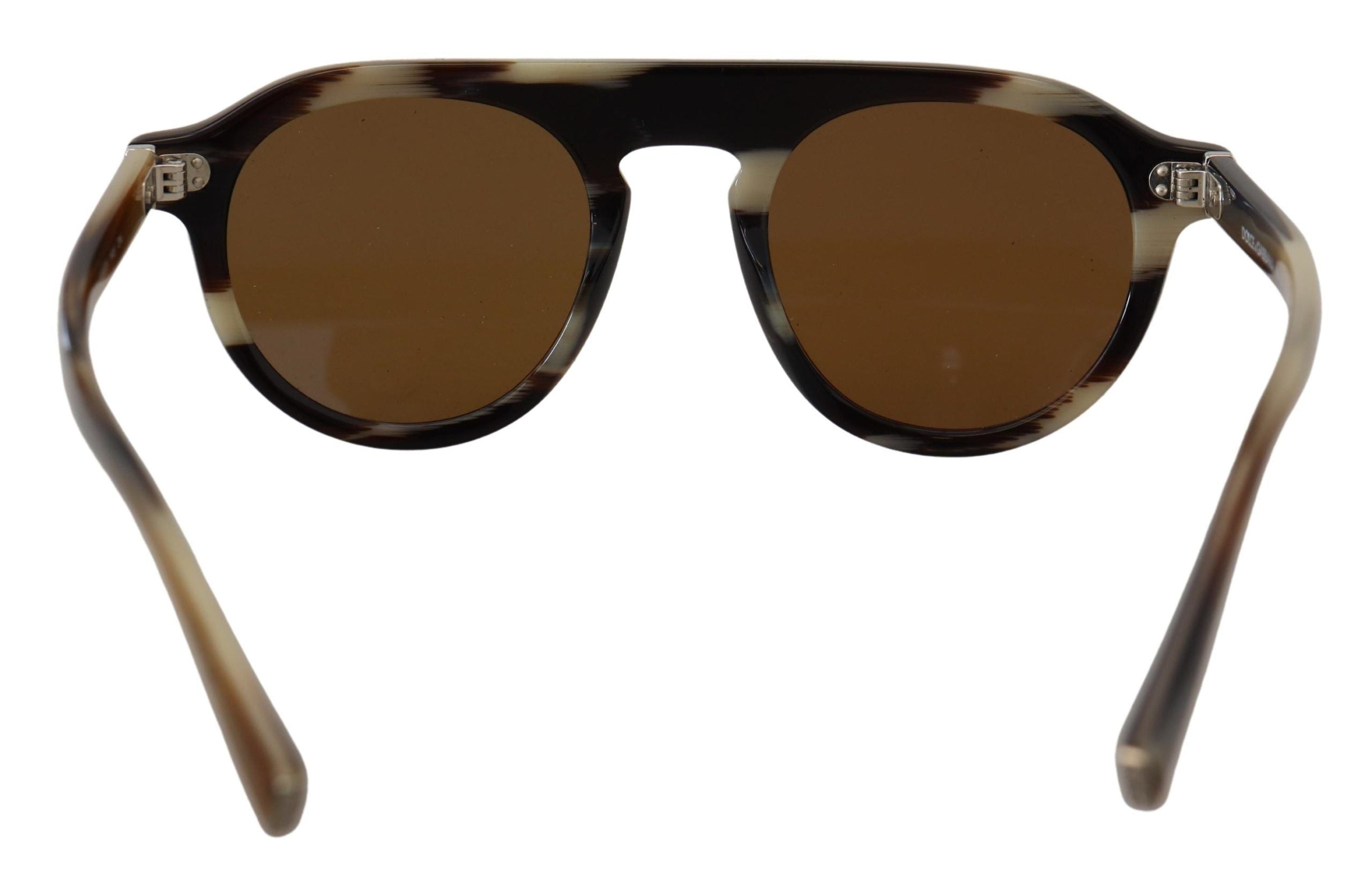 Dolce & Gabbana Ovale Vollrandbrille in brauner Schildpattfarbe DG4306 Sonnenbrille