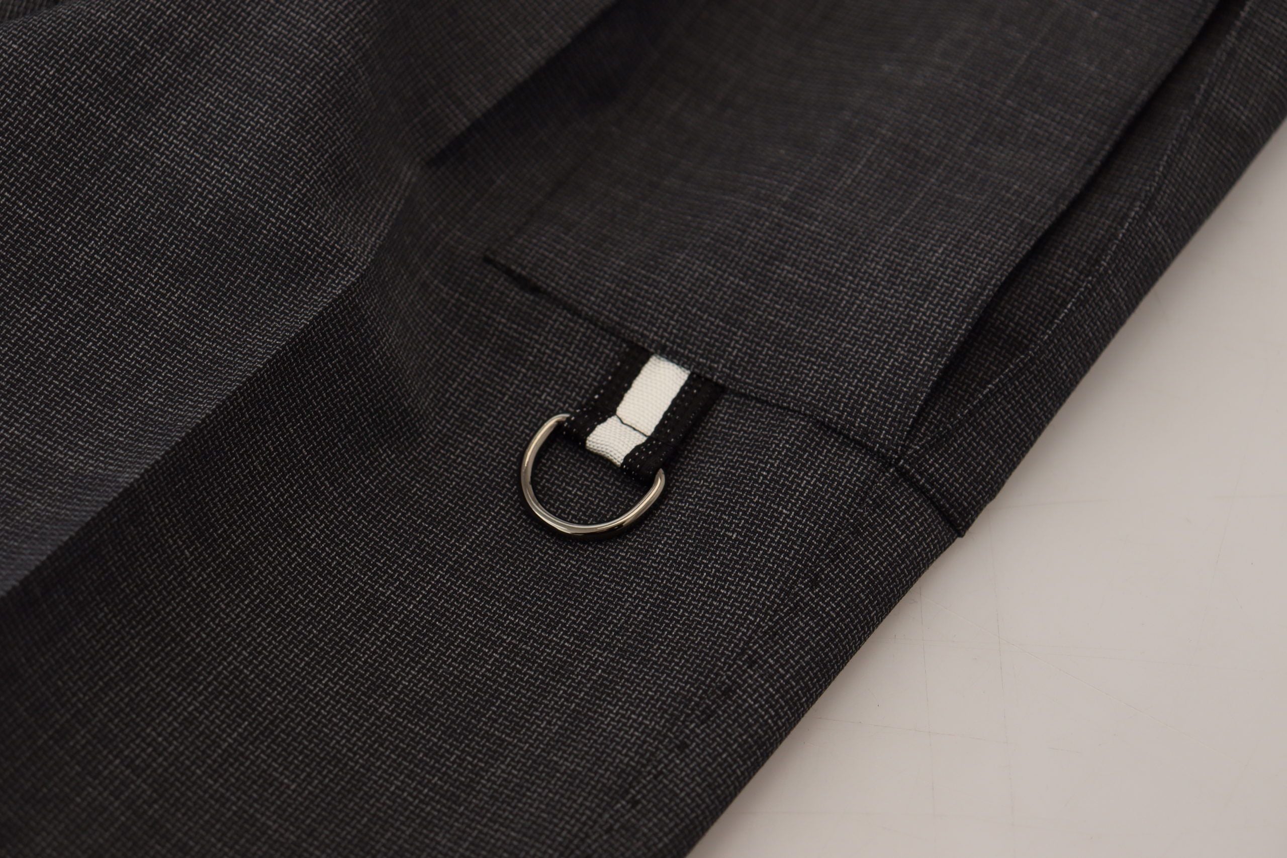 Dolce &amp; Gabbana Grey Checked Cargo Stretch Pants