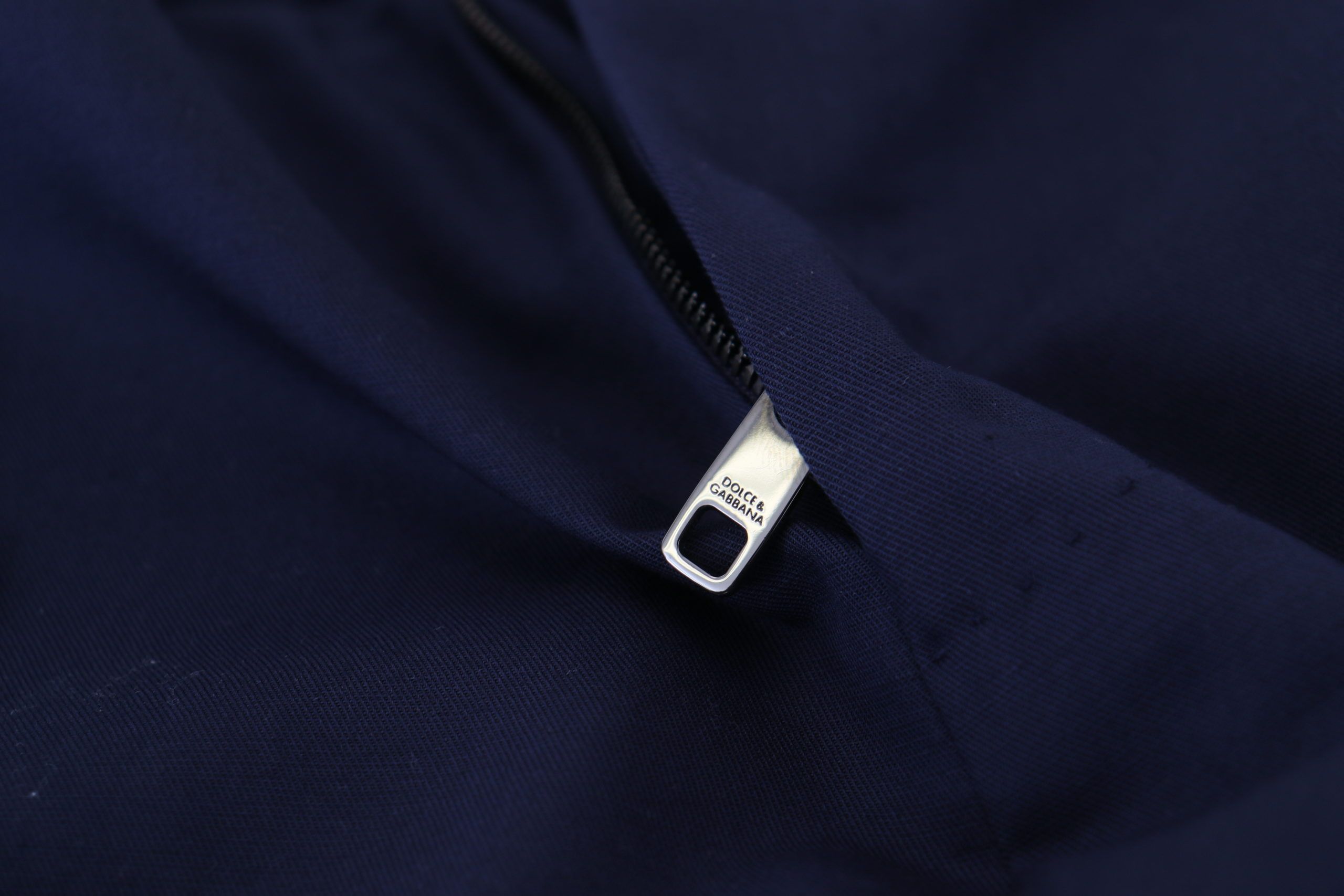 Dolce &amp; Gabbana Blue Linen Cotton Slim Fit Chinos Trousers