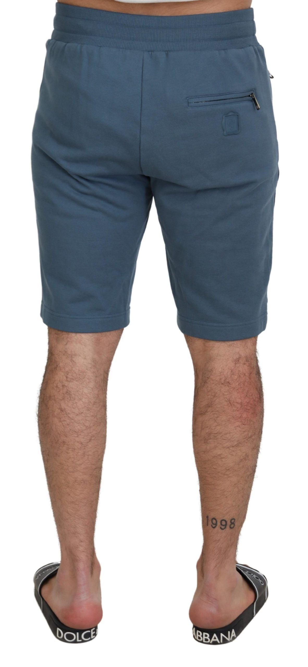 Dolce & Gabbana Blaue Baumwolle Bermuda Casual Herren Shorts
