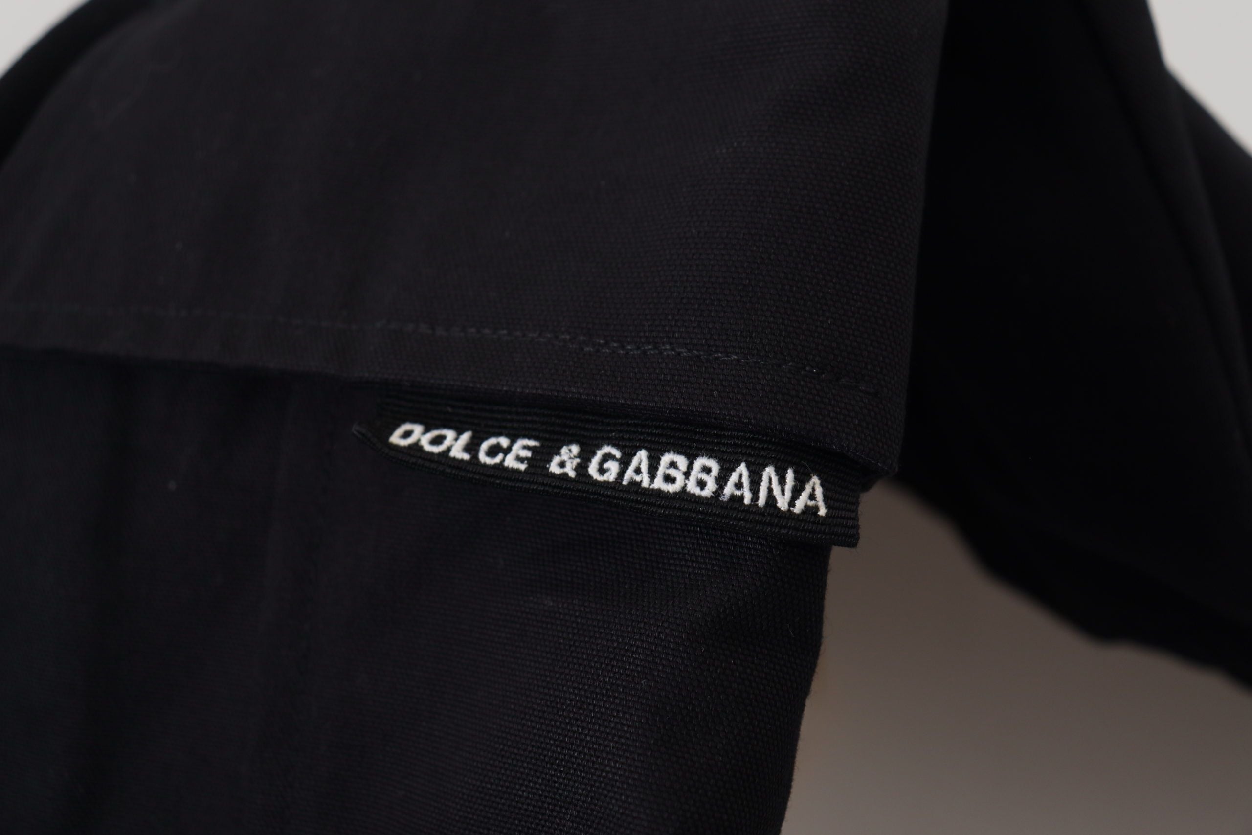 Dolce & Gabbana Schwarze Bermuda Cargo-Shorts aus Baumwolle