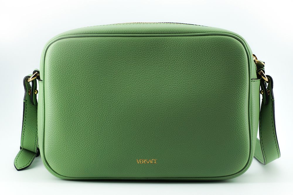 Versace Elegant mint green leather camera bag