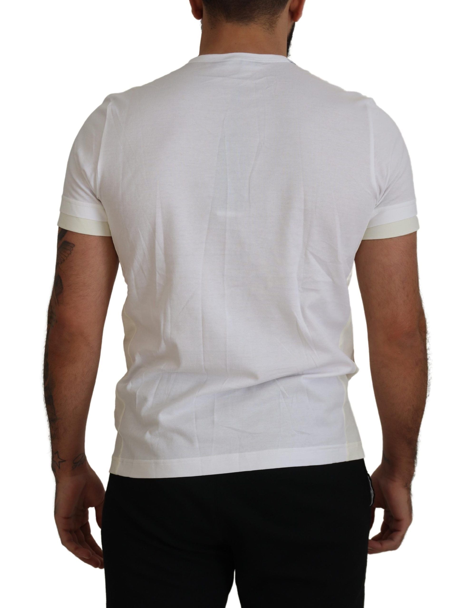 Dolce &amp; Gabbana White Flap Pocket Short Sleeve T-Shirt