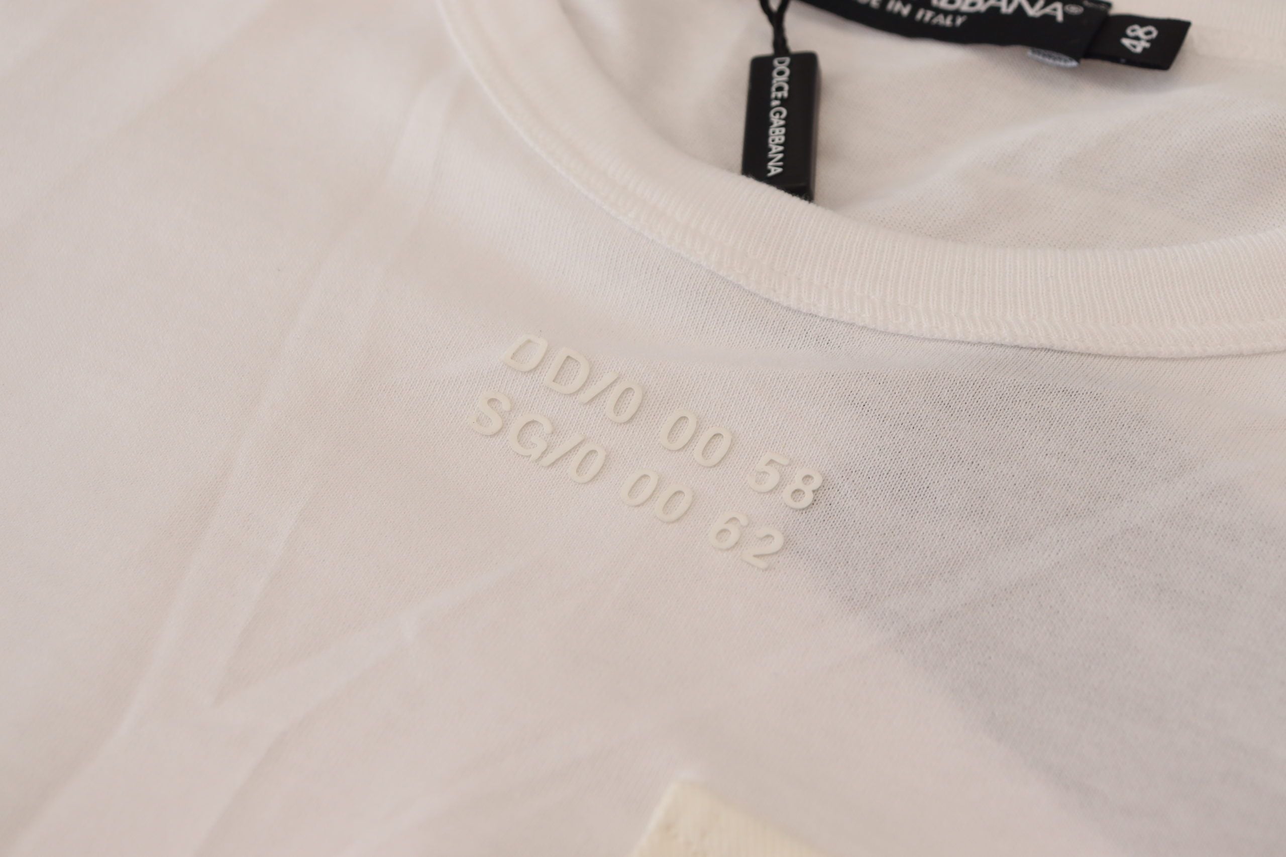 Dolce &amp; Gabbana White Flap Pocket Short Sleeve T-Shirt