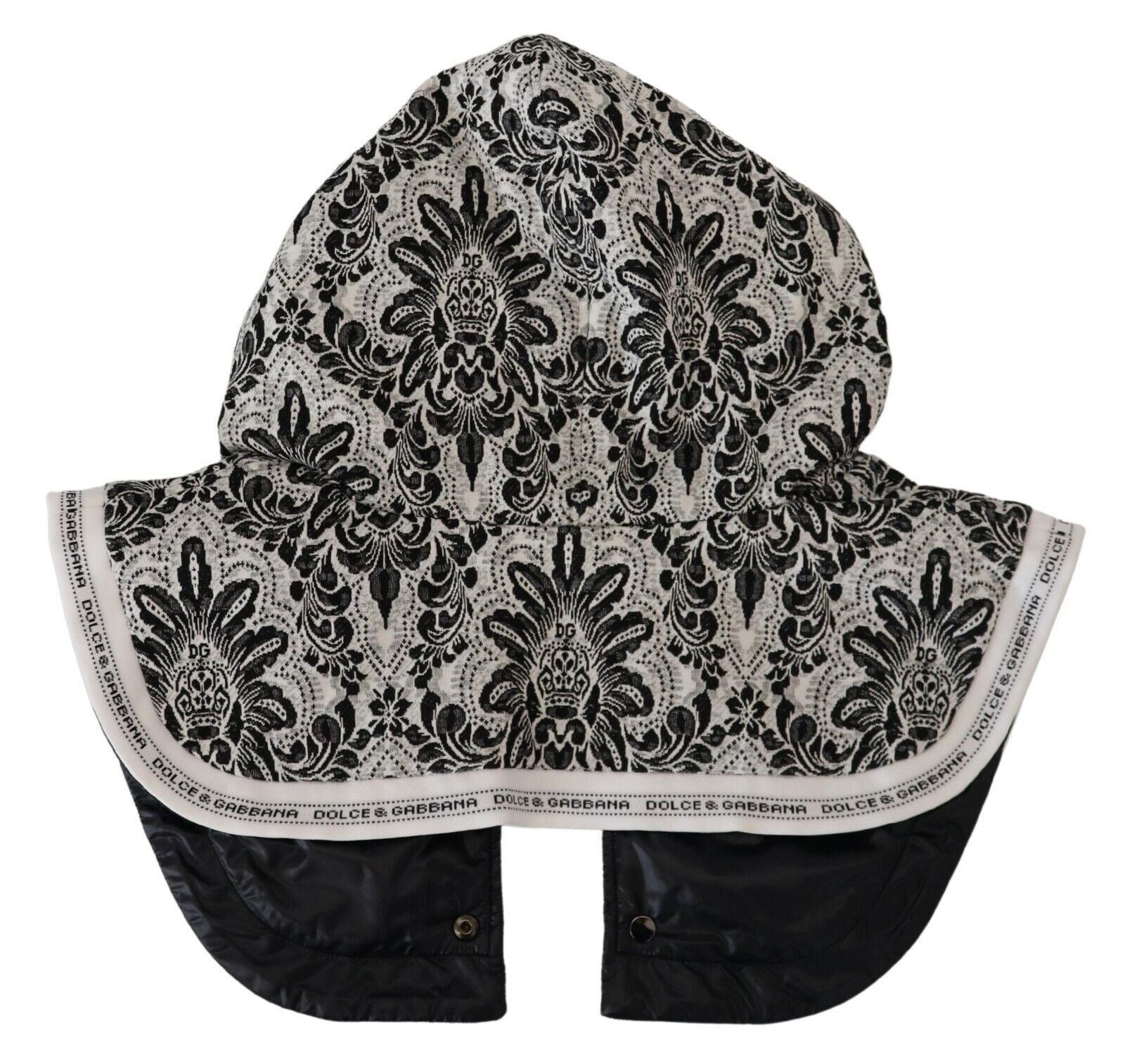 Dolce &amp; Gabbana White Floral Whole Head Wrap One Size Cotton Hat