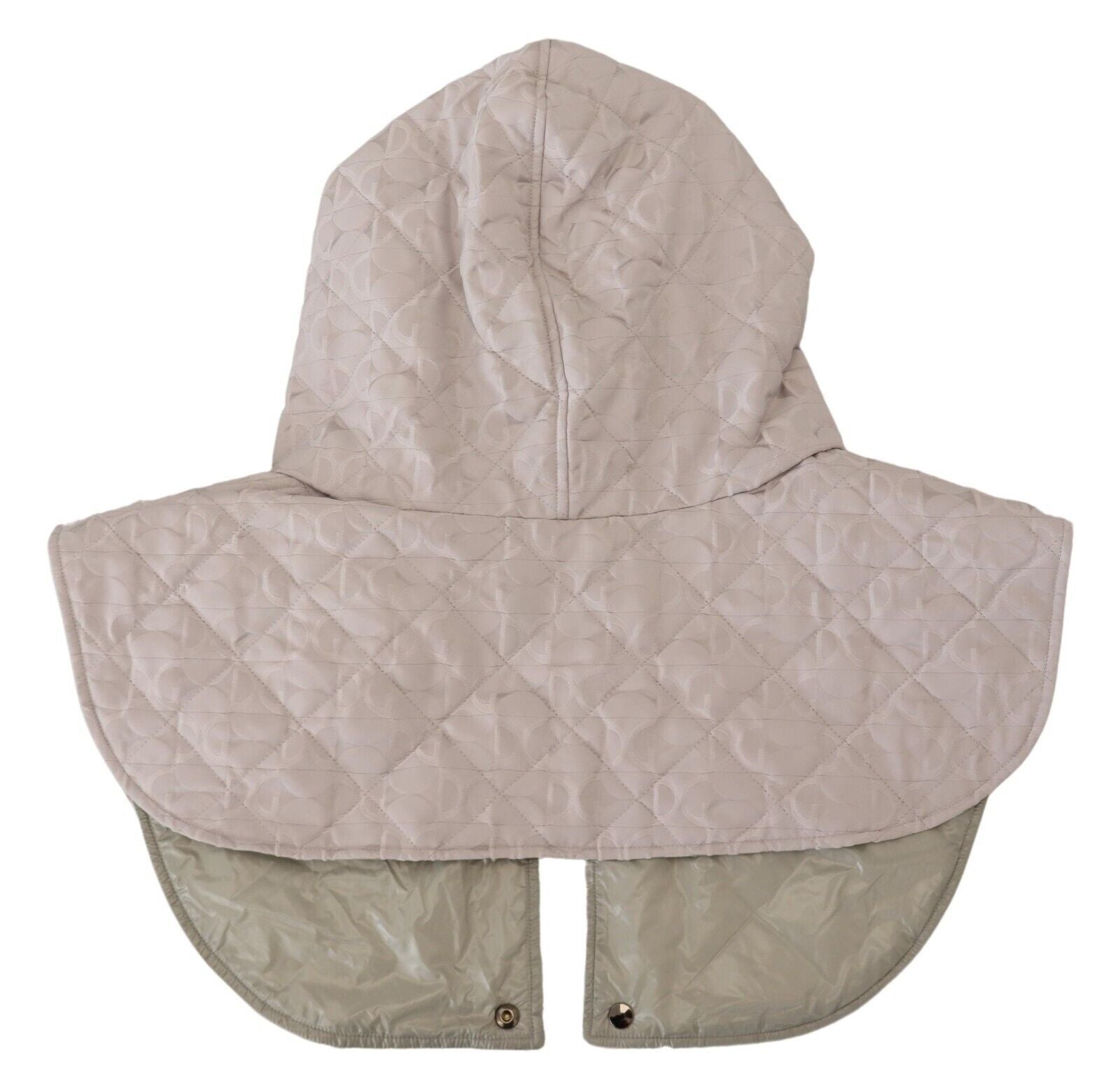 Dolce &amp; Gabbana White Quilted Whole Head Wrap One Size Nylon Hat