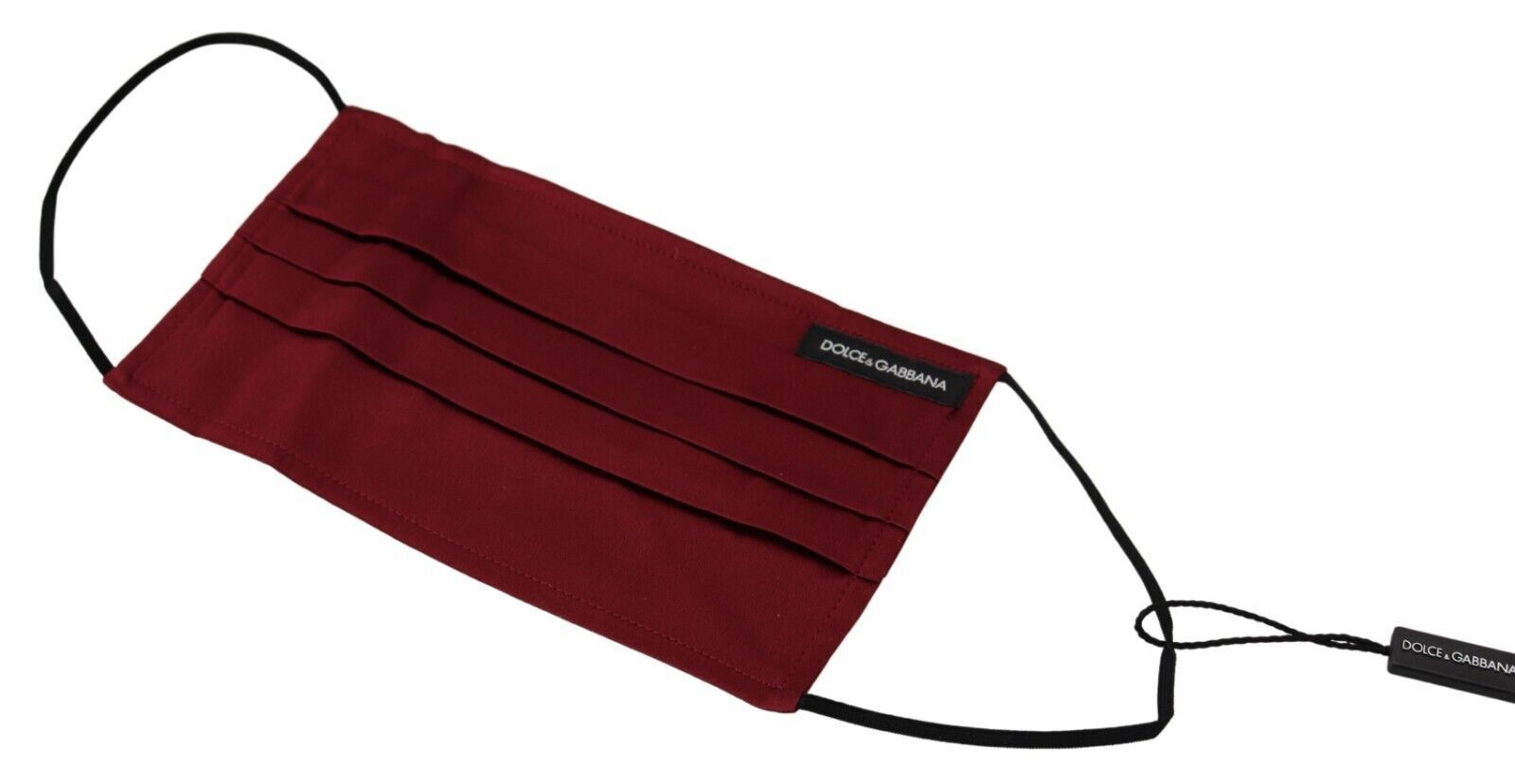 Dolce &amp; Gabbana kestane rengi ipek pileli elastik kulak halkalı tek beden yüz maskesi