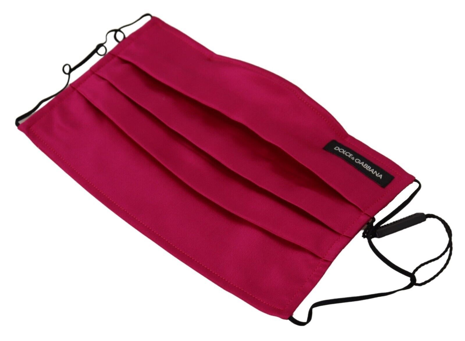 Dolce &amp; Gabbana kestane rengi ipek pileli elastik kulak halkalı tek beden yüz maskesi