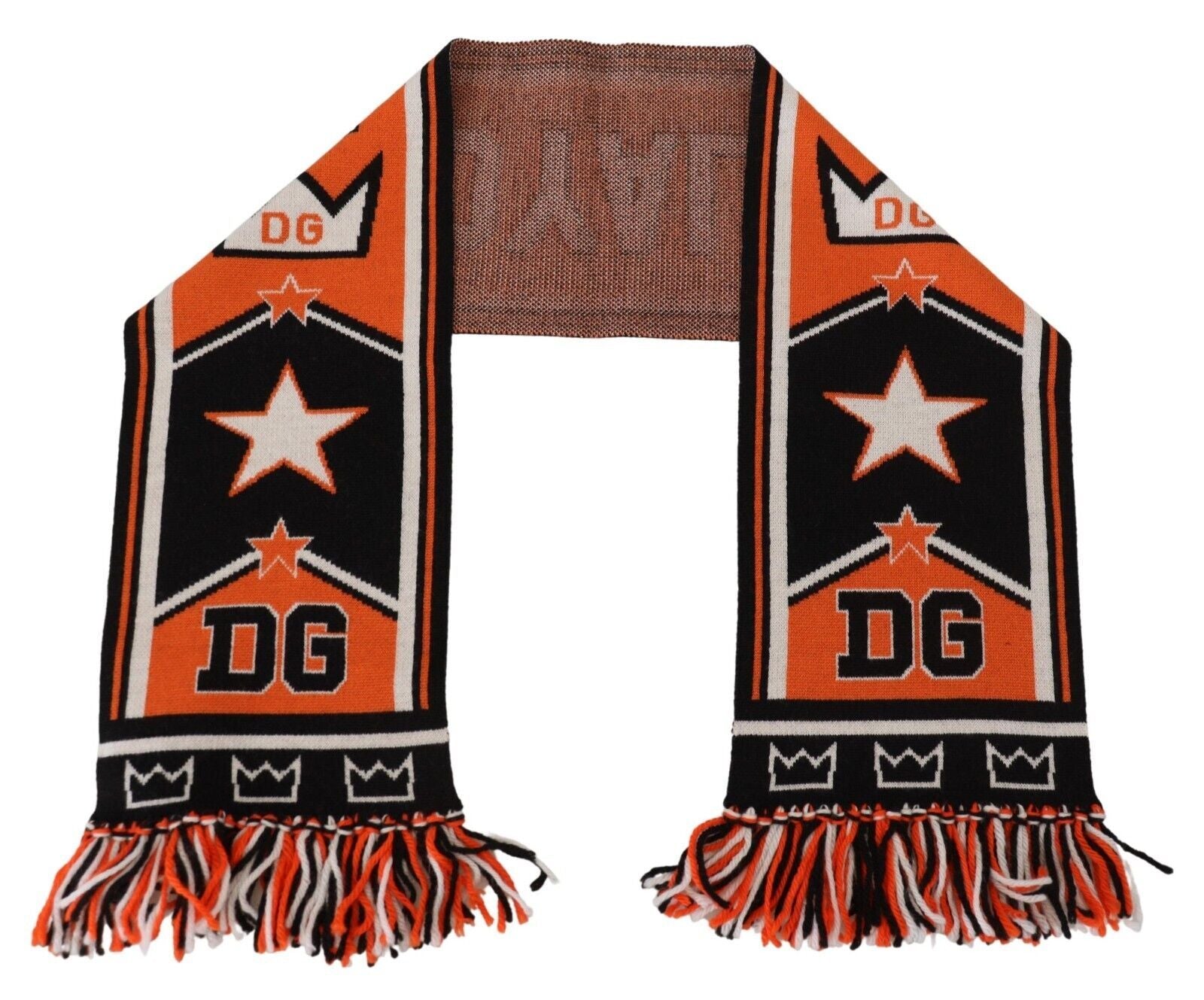 Dolce &amp; Gabbana Çok Renkli DG Logo Baskılı Erkek Boyun Wrap Eşarp Şal