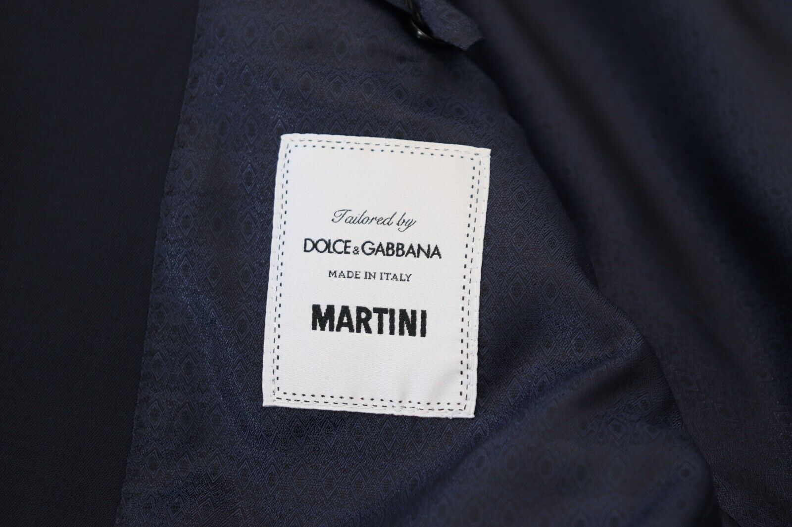 Dolce & Gabbana Dunkelblauer einreihiger MARTINI Blazer aus Wolle