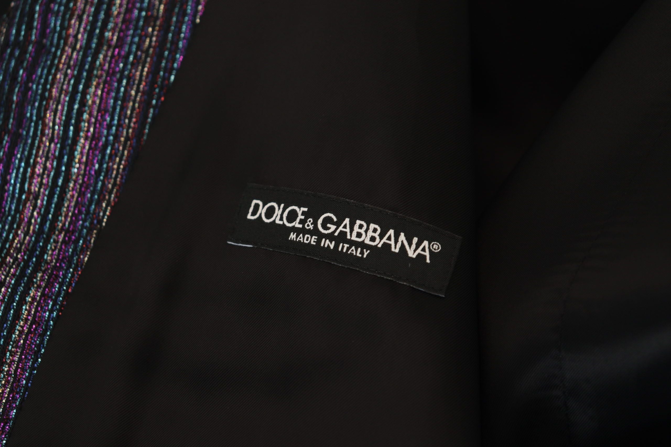 Dolce & Gabbana Multicolor Polyester Weste Kleid Formelle Weste