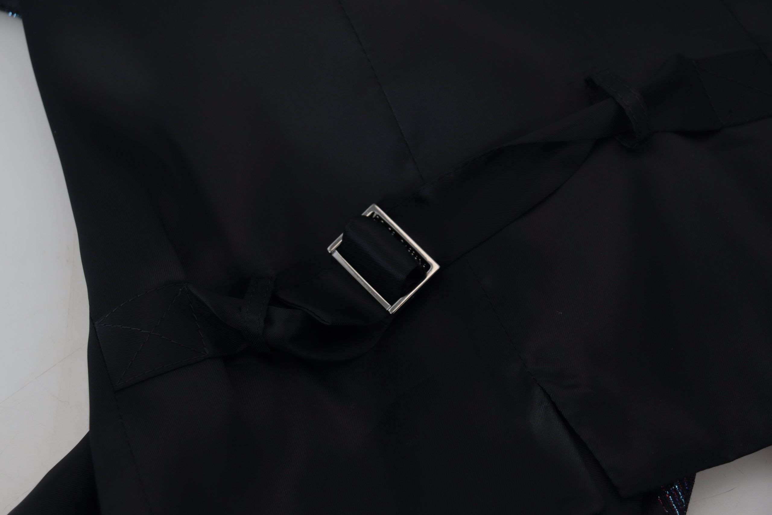 Dolce & Gabbana Multicolor Polyester Weste Kleid Formelle Weste