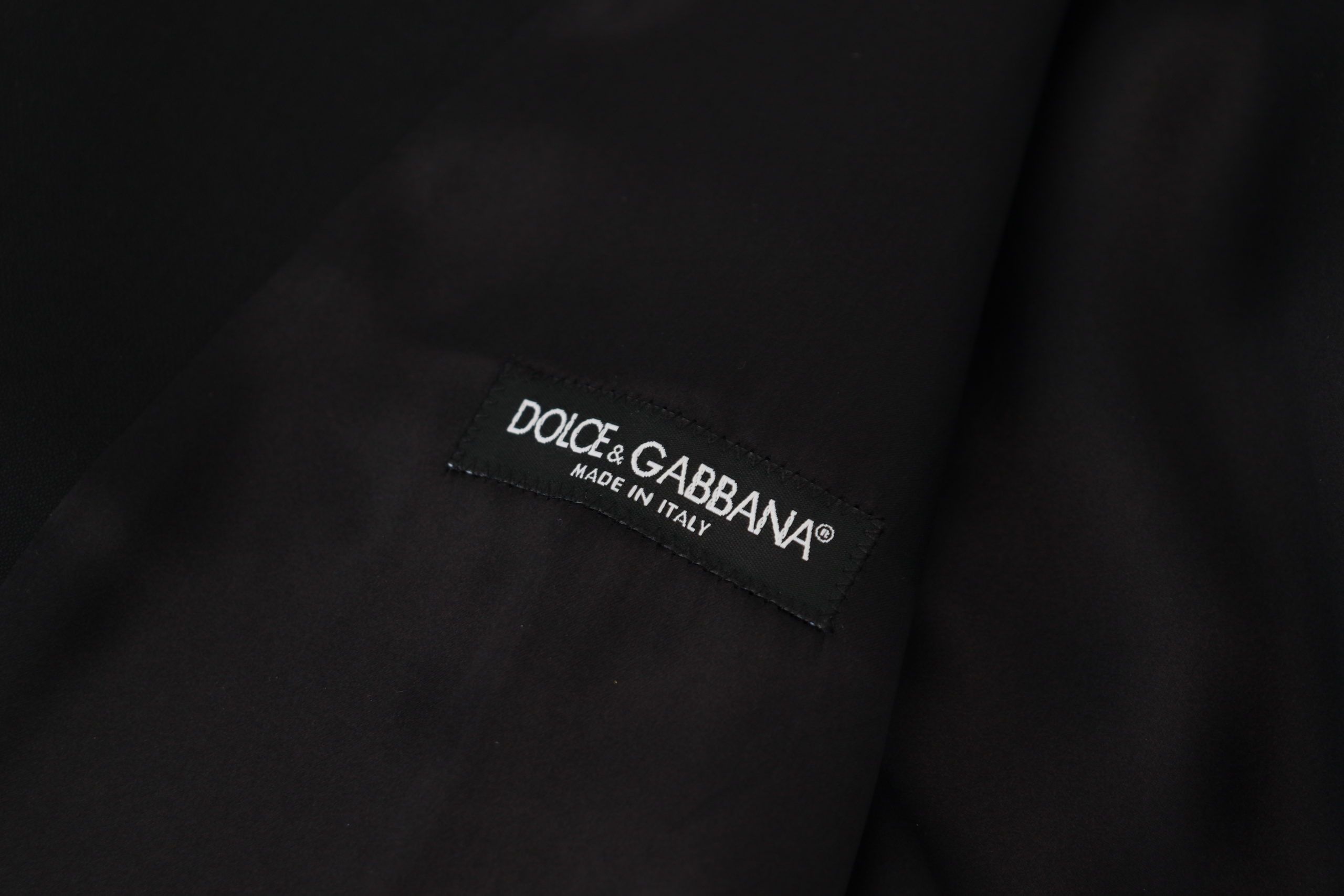 Dolce & Gabbana Schwarze Schurwollweste Formelle Anzugsweste