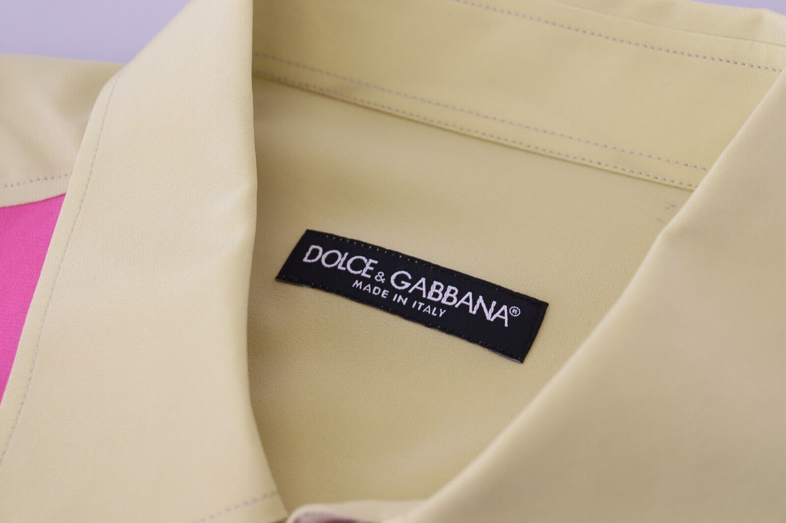 Dolce &amp; Gabbana Multicolor Patchwork Silk Button-Down Shirt