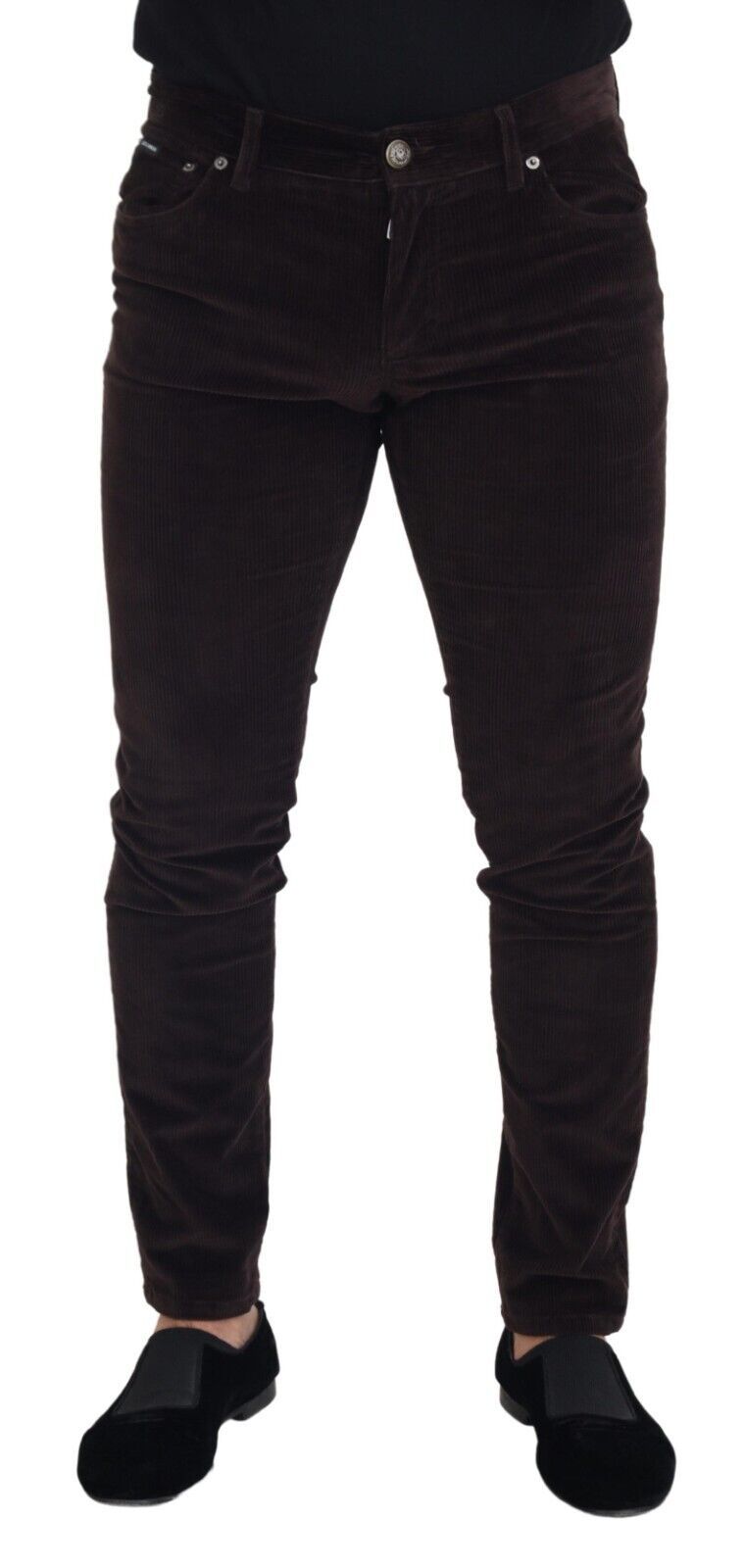 Dolce &amp; Gabbana Brown Corduroy Men's Casual Pants