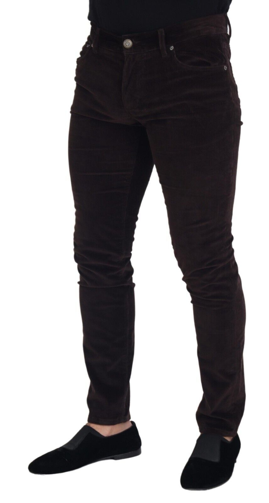Dolce &amp; Gabbana Brown Corduroy Men's Casual Pants