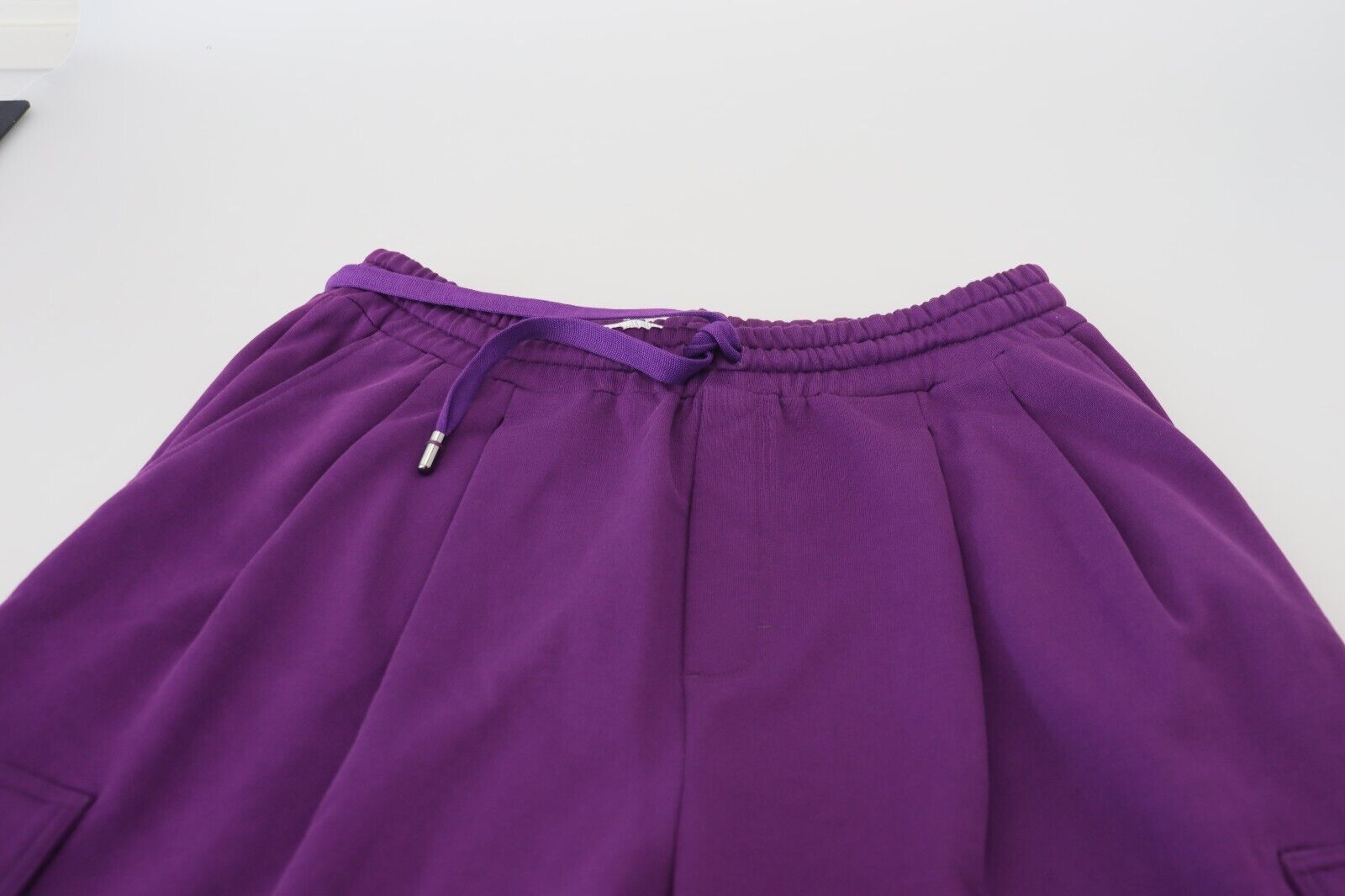 Dolce &amp; Gabbana Purple Cotton Cargo Sweatpants