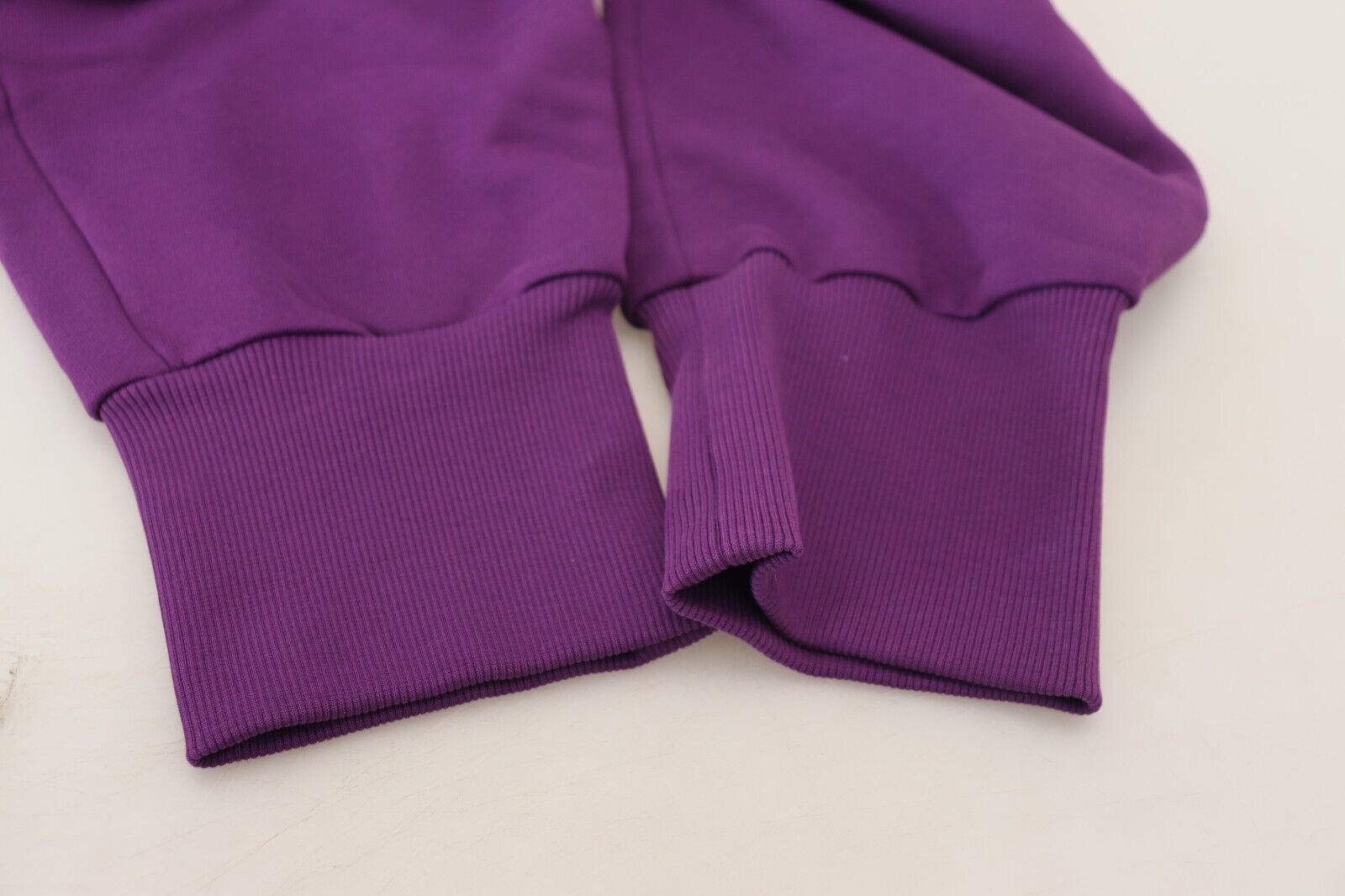Dolce &amp; Gabbana Purple Cotton Cargo Sweatpants