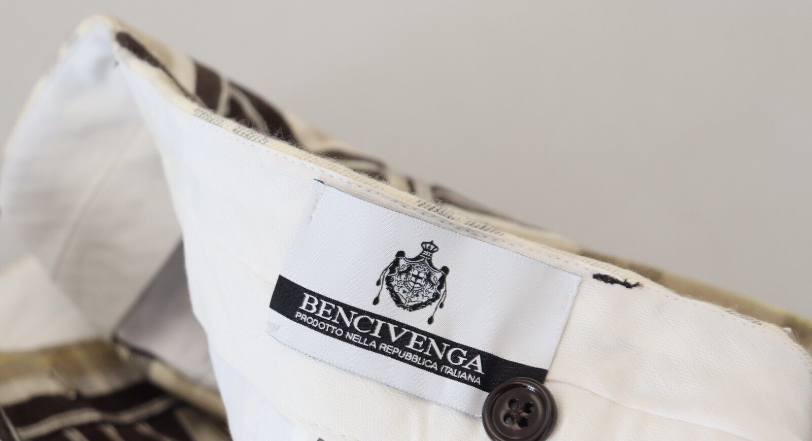 BENCIVENGA Çok Renkli Kareli Pamuklu Düz Kesim Erkek Pantolonu