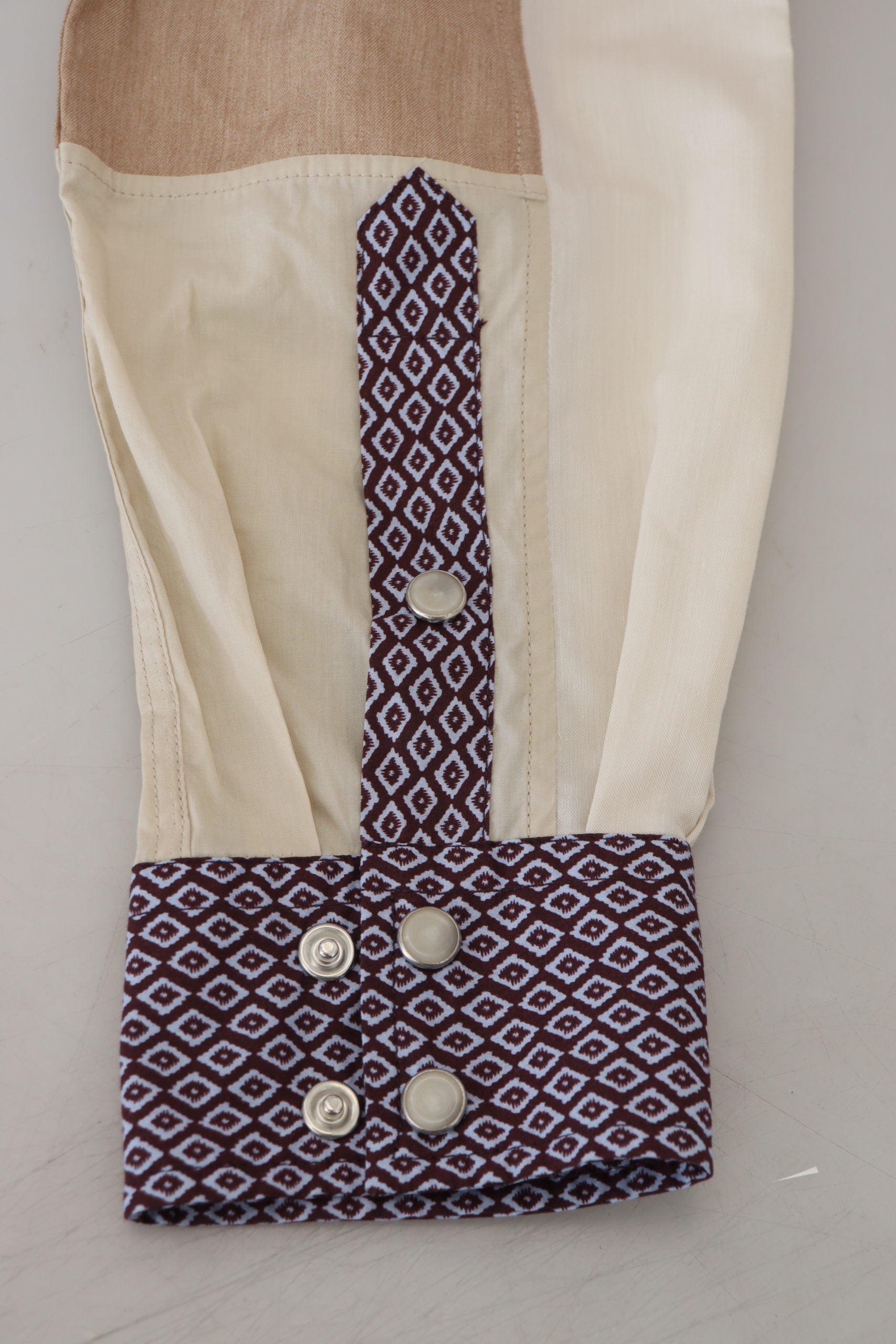 Dolce &amp; Gabbana Slim shirt in multicolored cotton patchwork