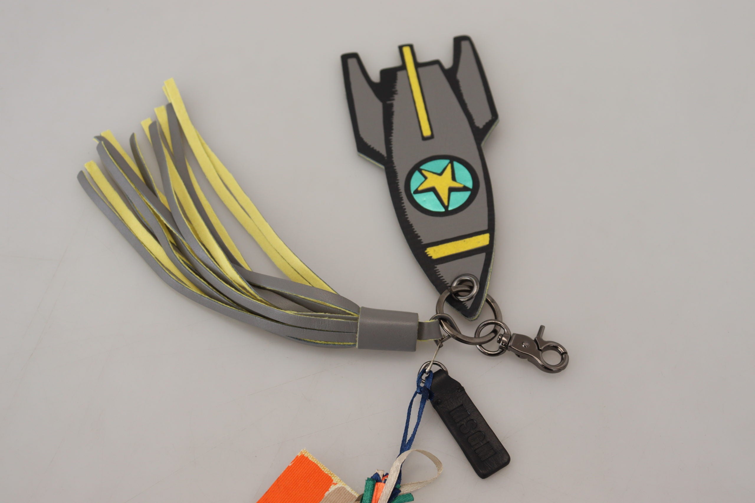 MSGM Multicolor Raketenschiff Silber Ton Metall Schlüsselanhänger