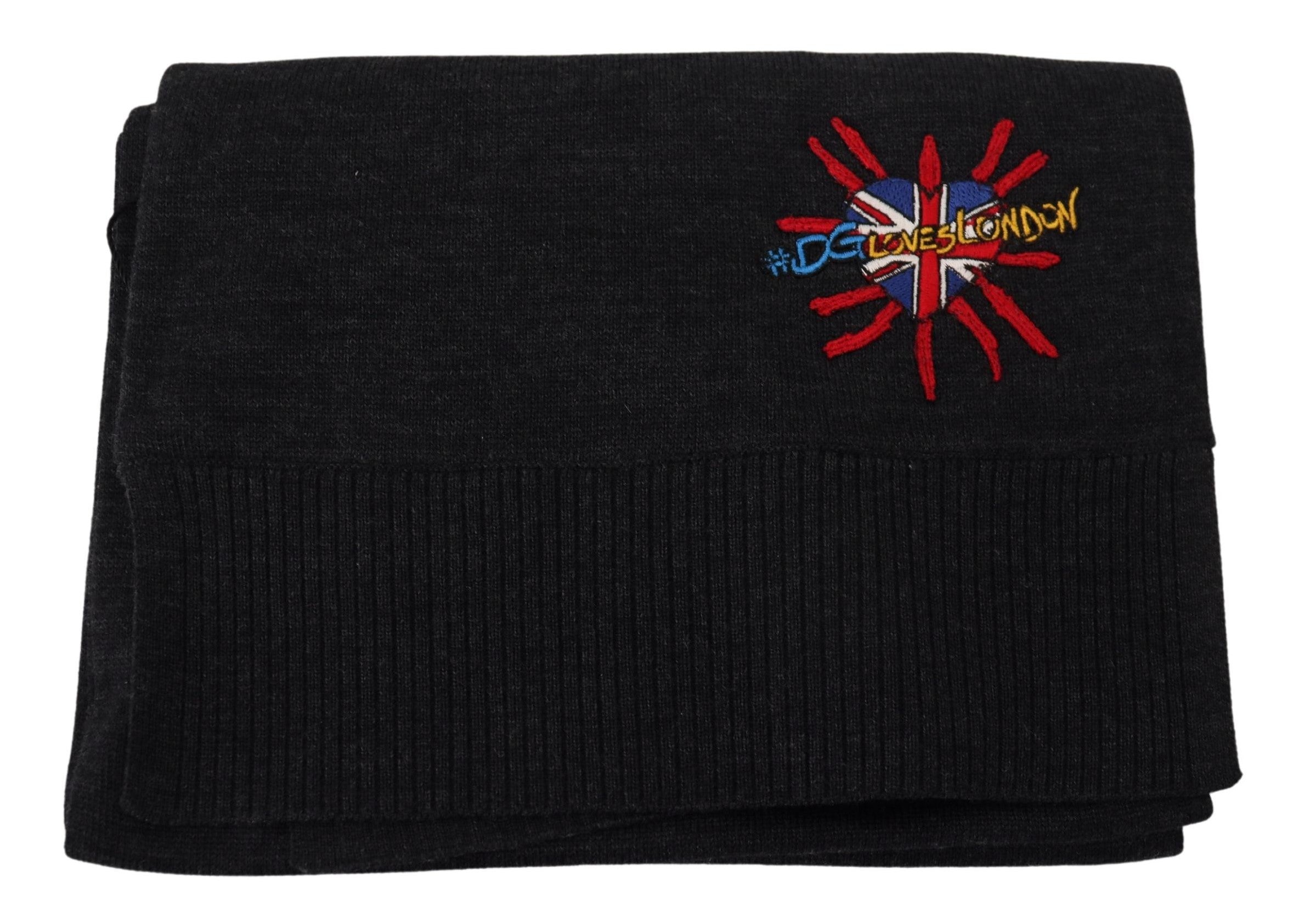 Dolce & Gabbana Schwarzes Sacred Heart #DGLovesLondon Wickelschal