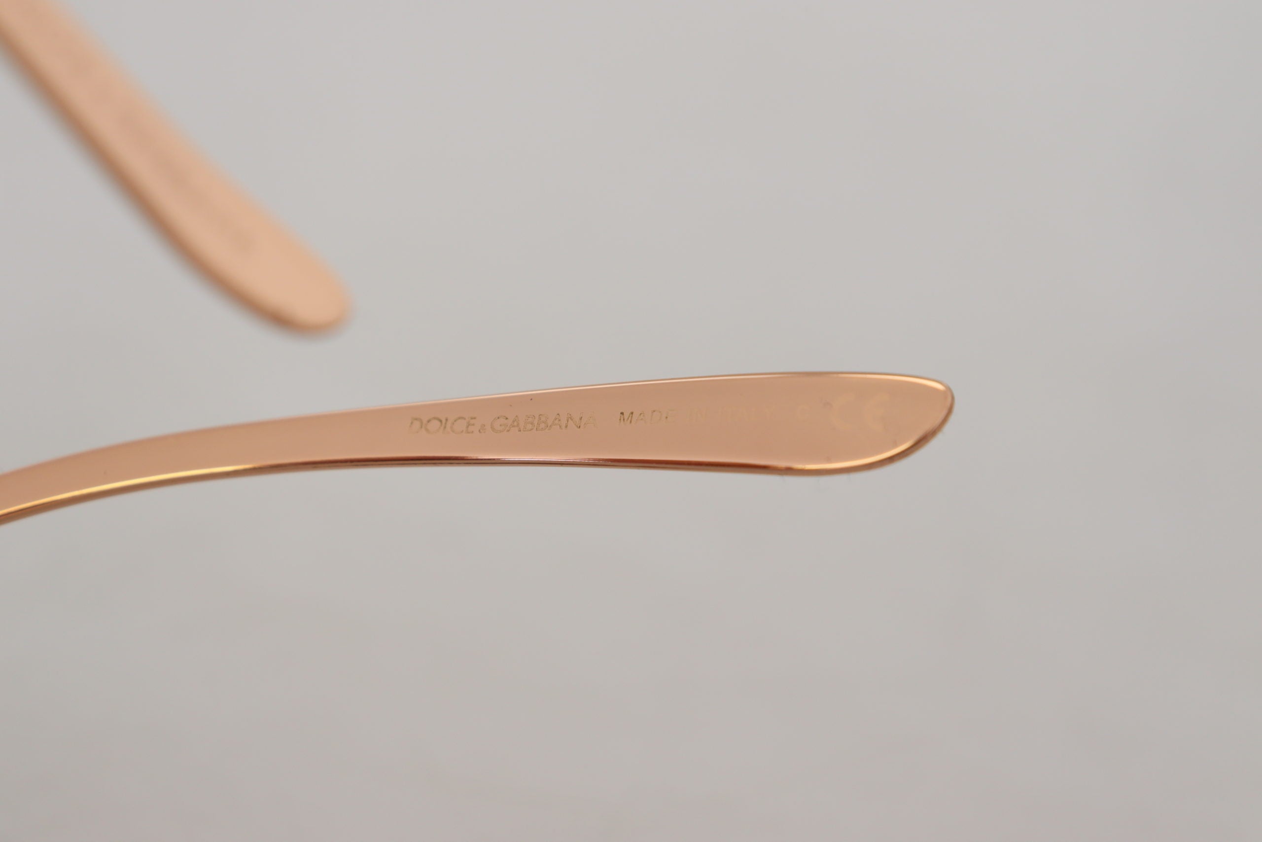 Dolce & Gabbana Rosa Gold Rose Paillettenstickerei DG2202 Sonnenbrille