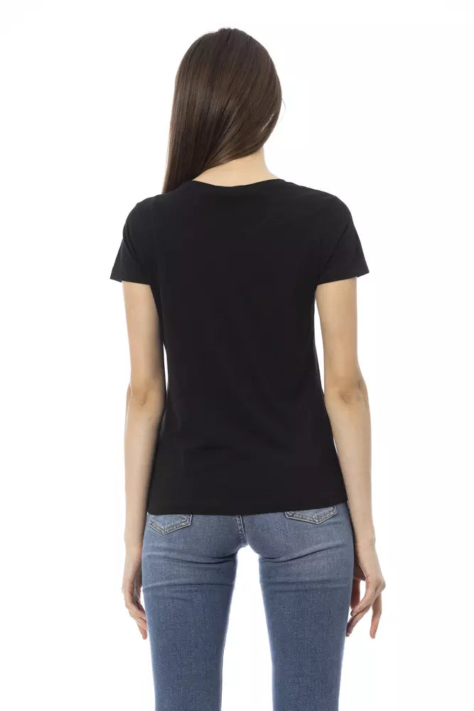 Trussardi Action Black Cotton T-Shirt for Women