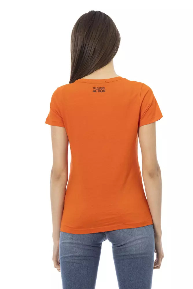 Trussardi Action Orange Baumwolle Frauen T-Shirt