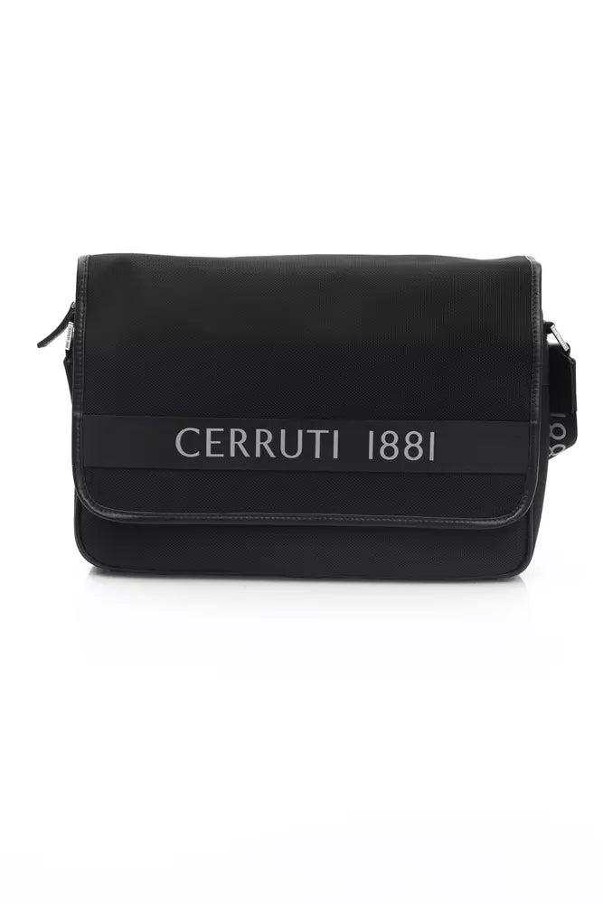 Cerruti 1881 Schwarze Nylon-Umhängetasche für Damen