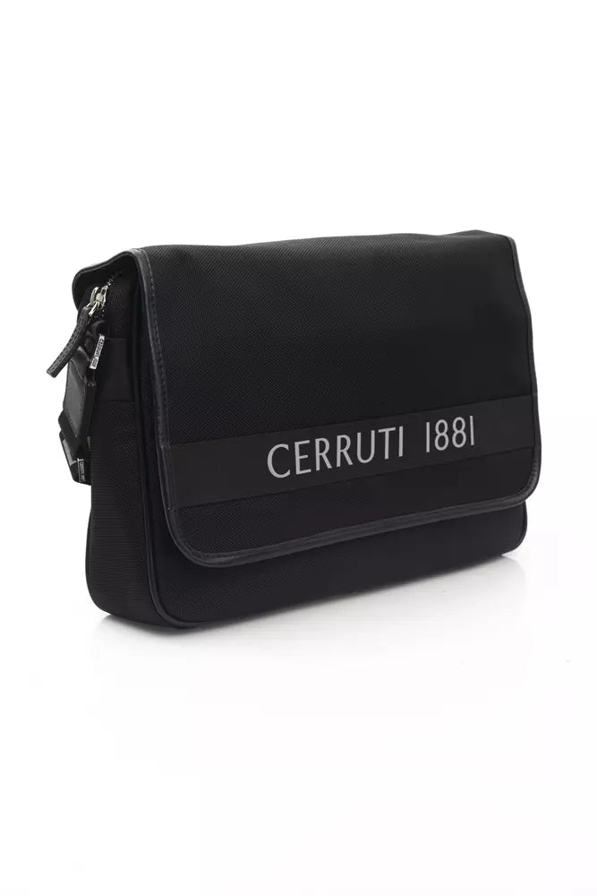 Cerruti 1881 Schwarze Nylon-Umhängetasche für Damen