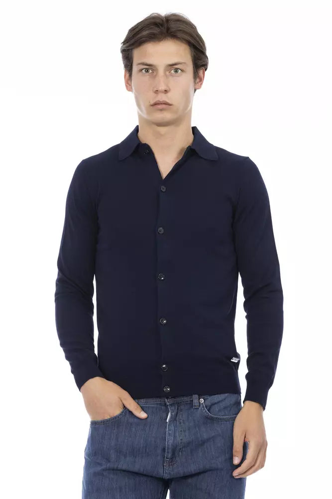 Baldinini Trend Sky Blue Cotton Shirt for Men
