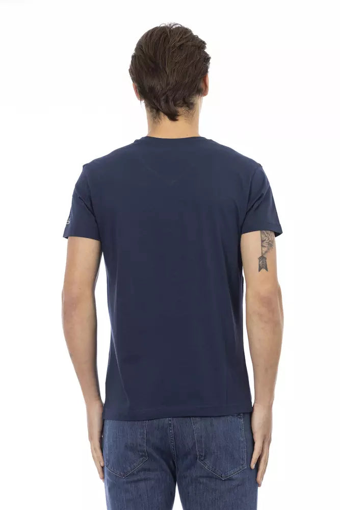 Trussardi Action Blue Cotton T-Shirt for Men