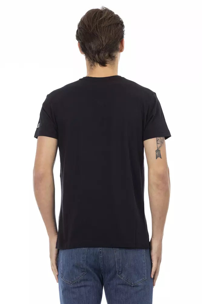 Trussardi Action Black Cotton T-Shirt for Men