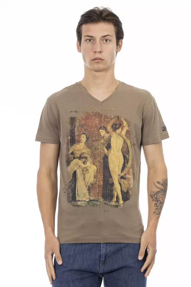 Trussardi Action Brown Men's Cotton T-Shirt
