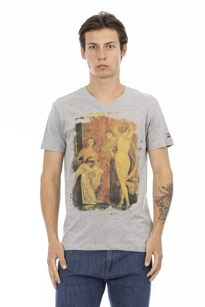 Trussardi Action Grey Men's Cotton T-Shirt