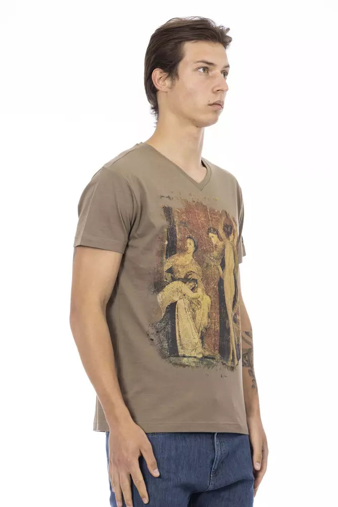 Trussardi Action Brown Men's Cotton T-Shirt