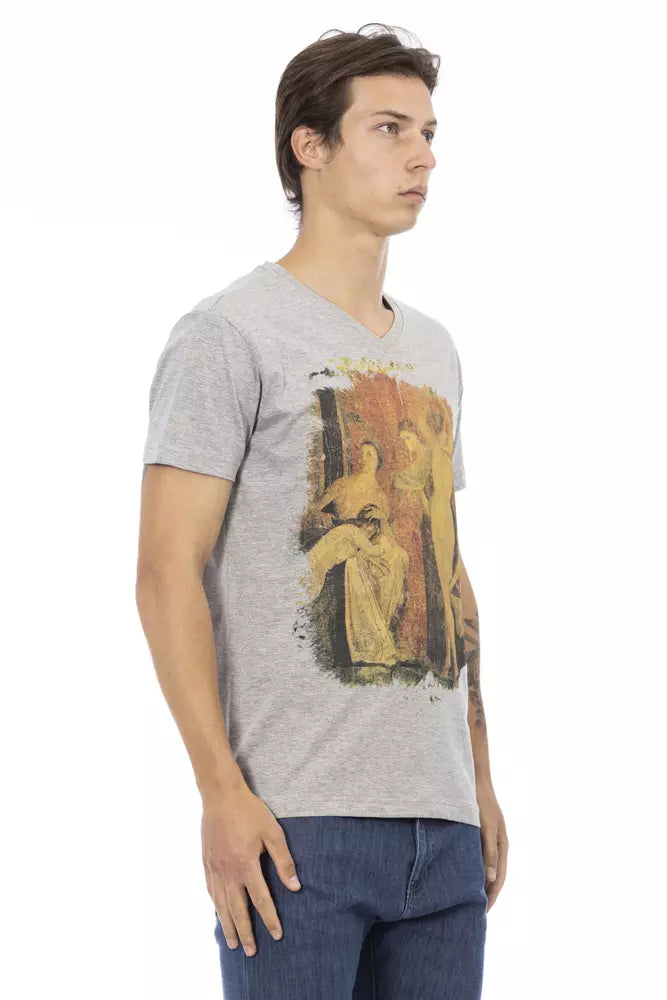 Trussardi Action Grey Men's Cotton T-Shirt