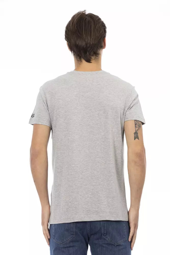 Trussardi Action Grey Men's Cotton T-Shirt