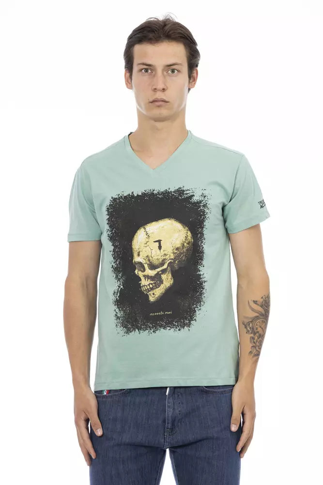 Trussardi Action Green Cotton T-Shirt for Men