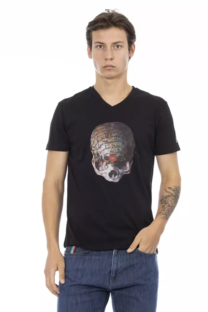 Trussardi Action Black Cotton T-Shirt for Men