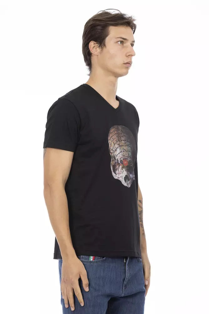 Trussardi Action Black Cotton T-Shirt for Men