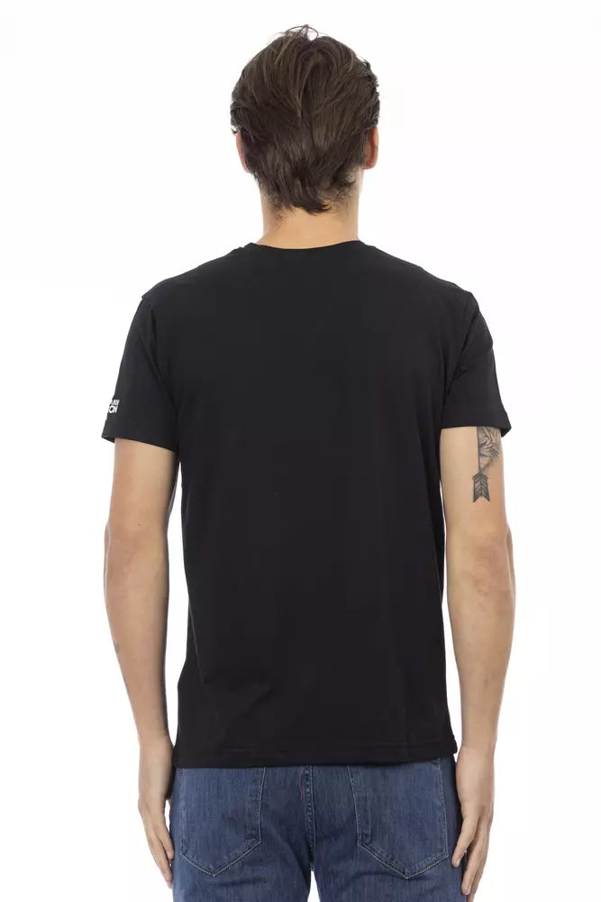 Trussardi Action Black Cotton T-Shirt for Men