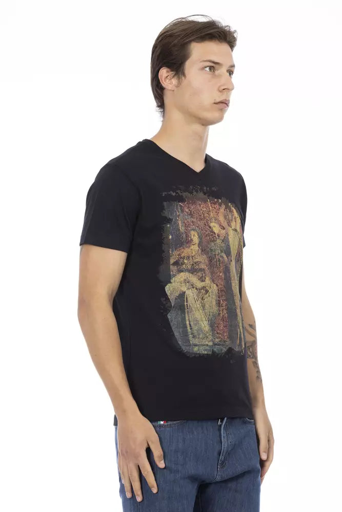 Trussardi Action Black Cotton Men's T-Shirt