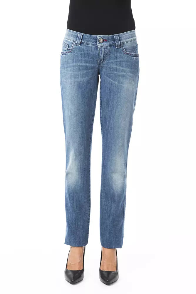 BYBLOS Dark Blue Women's Jeans in Cotton