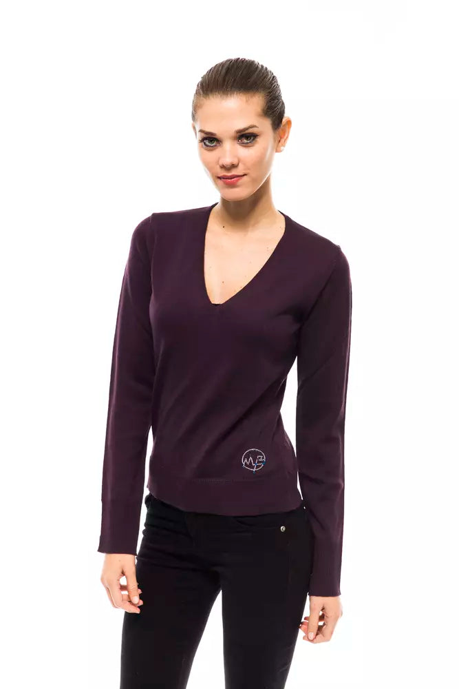 Montana Blu Lilac Wool Sweater for Women