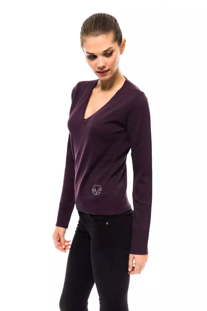 Montana Blu Lilac Wool Sweater for Women