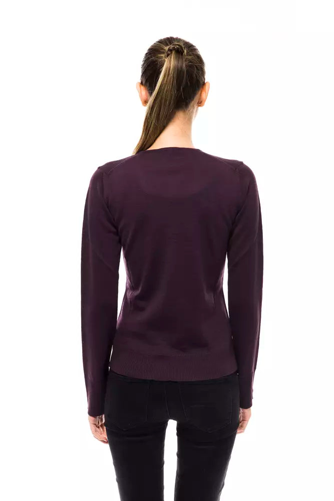 Montana Blu Lilac Wool Sweater for Women