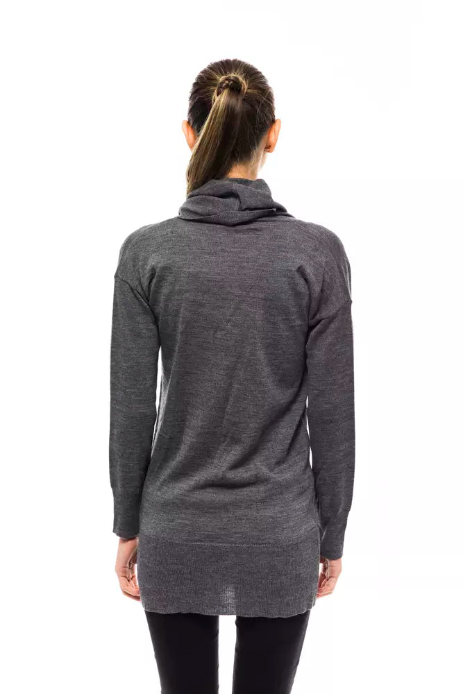 Montana Blu Grey Wool Sweater for Women