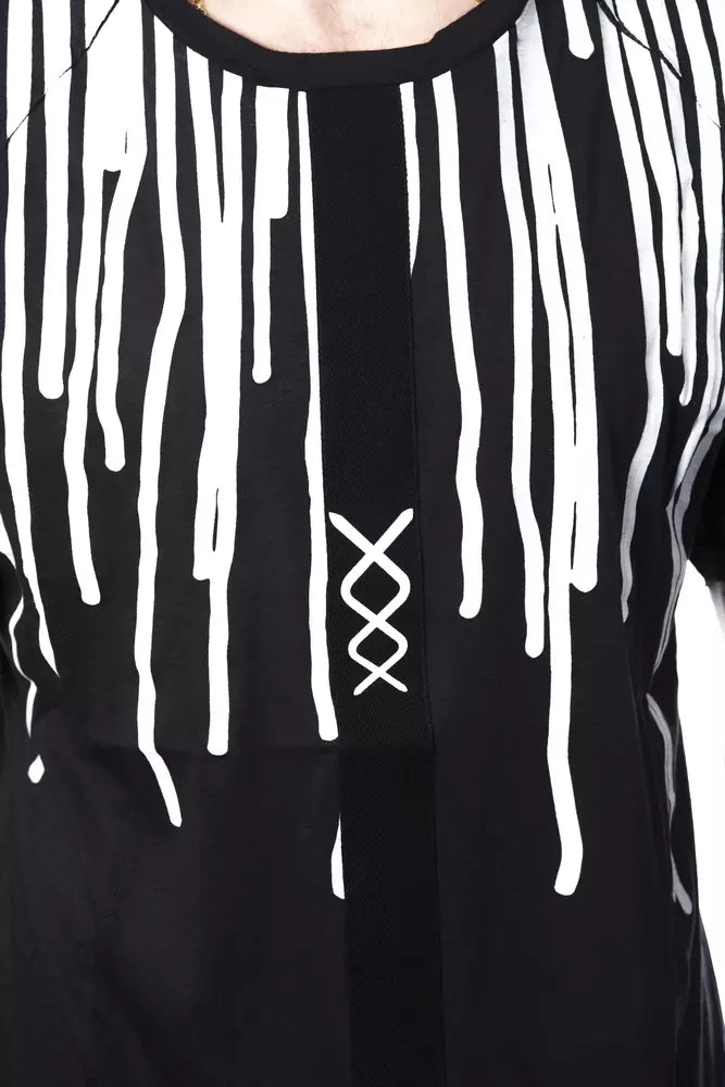 Nicolo Tonetto Black Cotton T-Shirt for Men